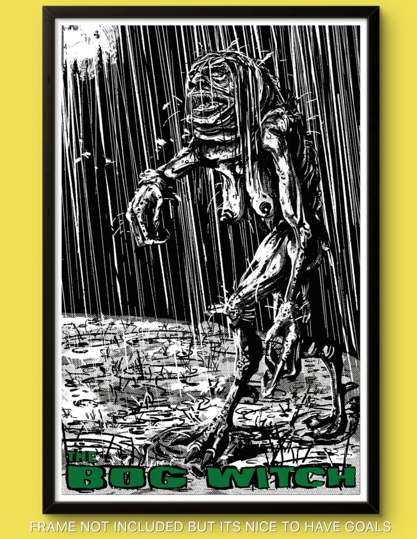 THE BOG WITCH 11” X 17” ART PRINT Horror