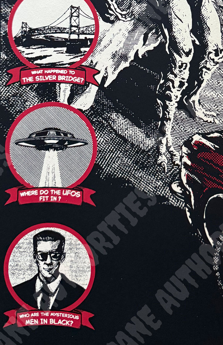 The Diabolical Mothman 11” X 17” Silk screened print