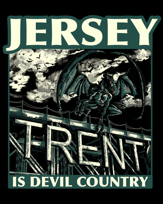JERSEY DEVIL, "Jersey Is Devil Country" T-Shirt Cryptid Monster