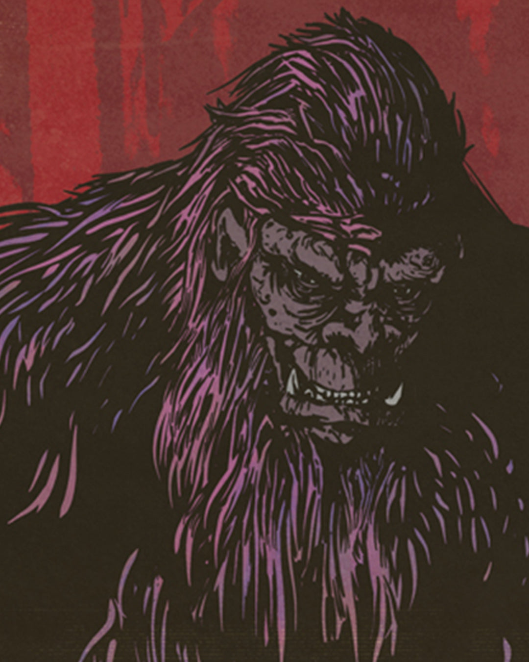 BIGFOOT! NORTH AMERICAN CRYPTID TOURISM BOARD VINTAGE 1977 POSTER