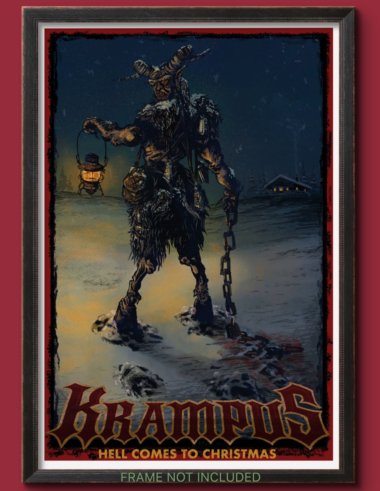 KRAMPUS "HELL COMES TO CHRISTMAS" 12" X 18" ART PRINT