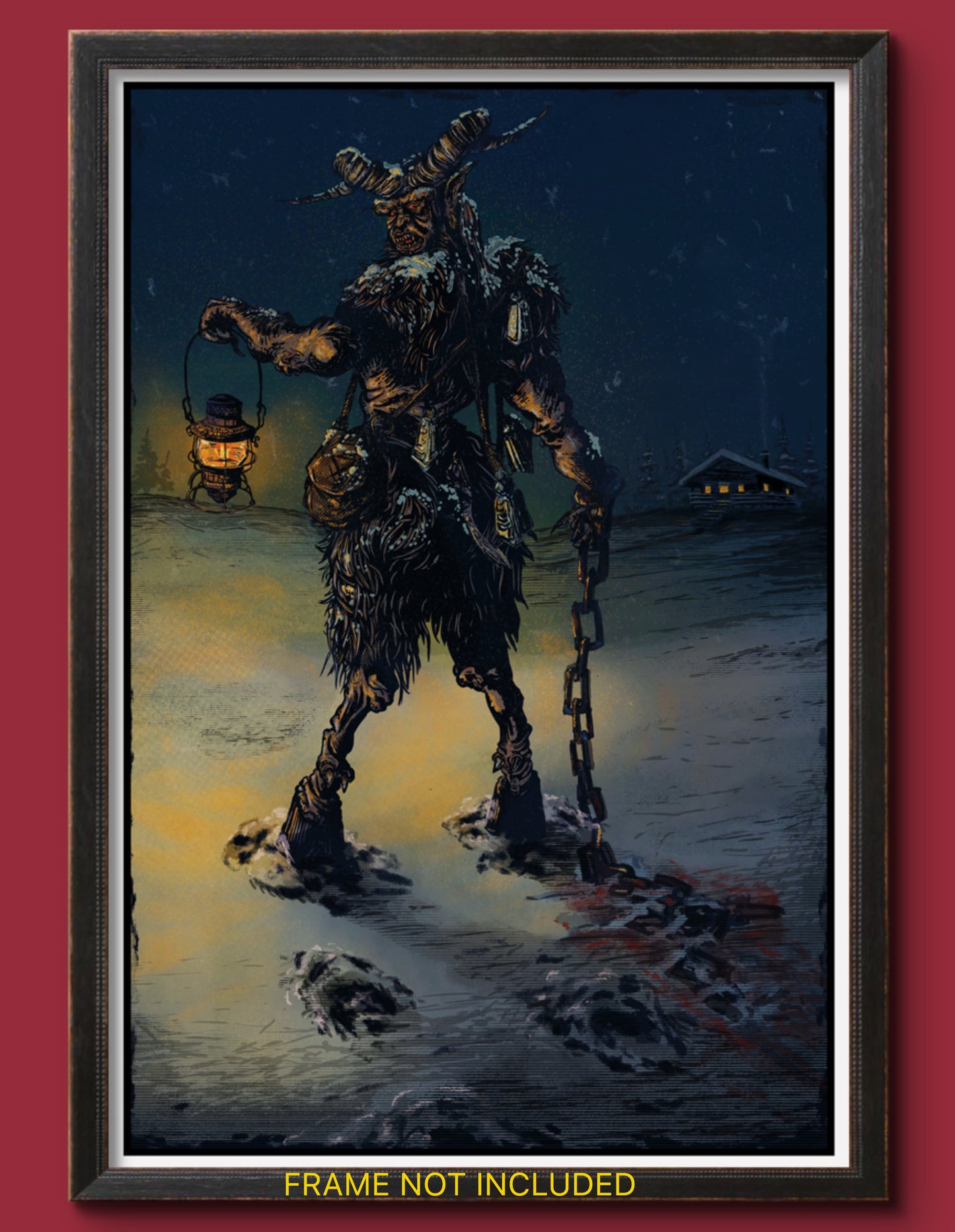 KRAMPUS (NO TEXT VARIANT) 12" X 18" ART PRINT