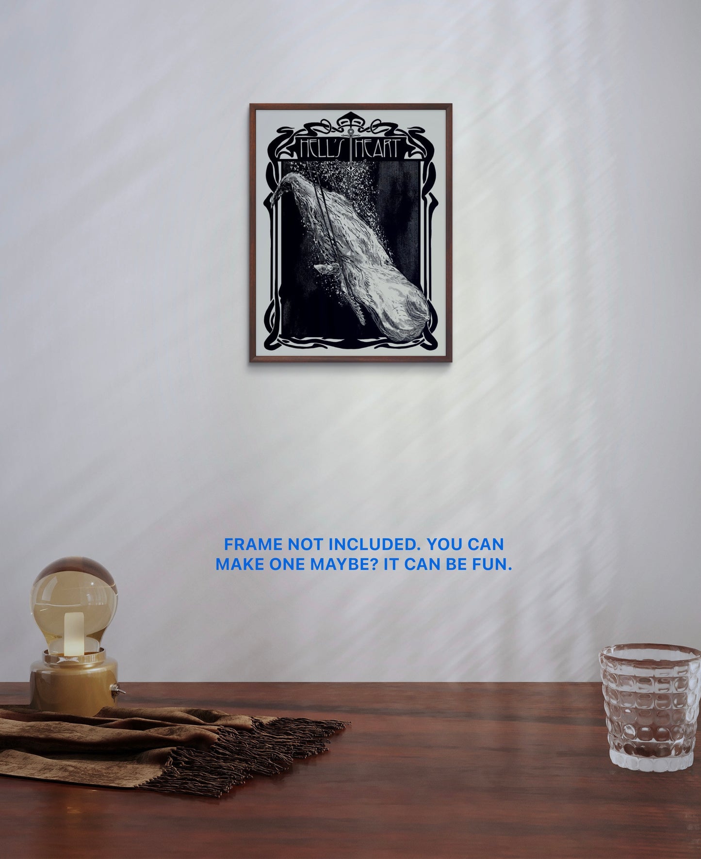 Hell's Heart 8.5” X 11" Silkscreened print