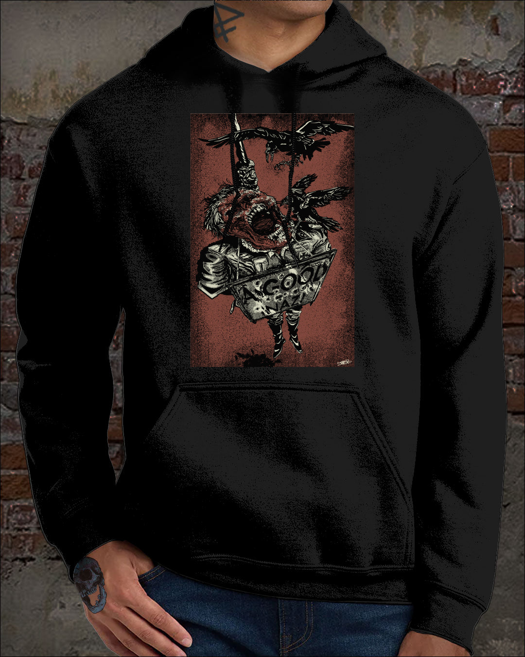 No debate Hoodie DEAD N*ZI, ANTI F*SCIST RAVENS, XS - 5XL new