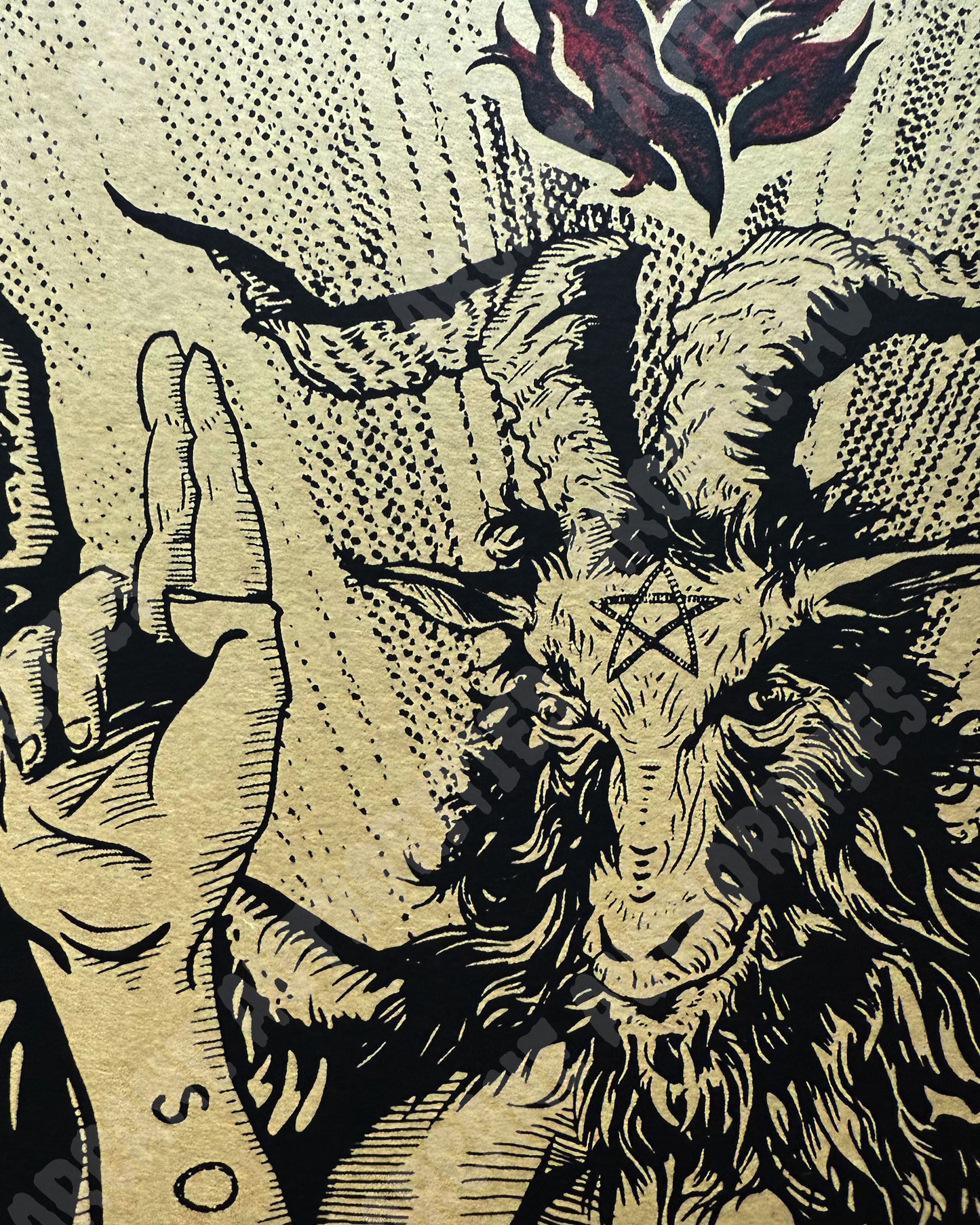 Arrive at Satan 16” X 20” Silkscreened print