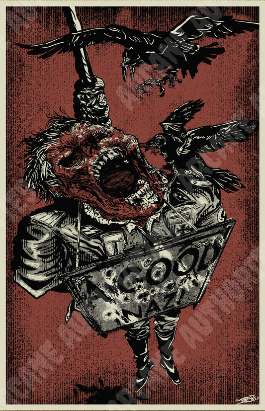 "No debate" 11” X 17” Silkscreened print