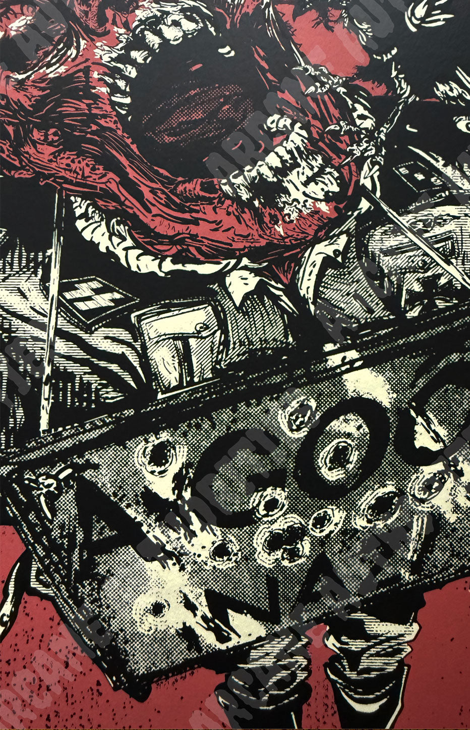 "No debate" 11” X 17” Silkscreened print