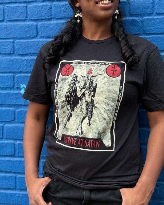 Arrive at Satan T shirt (Black)
