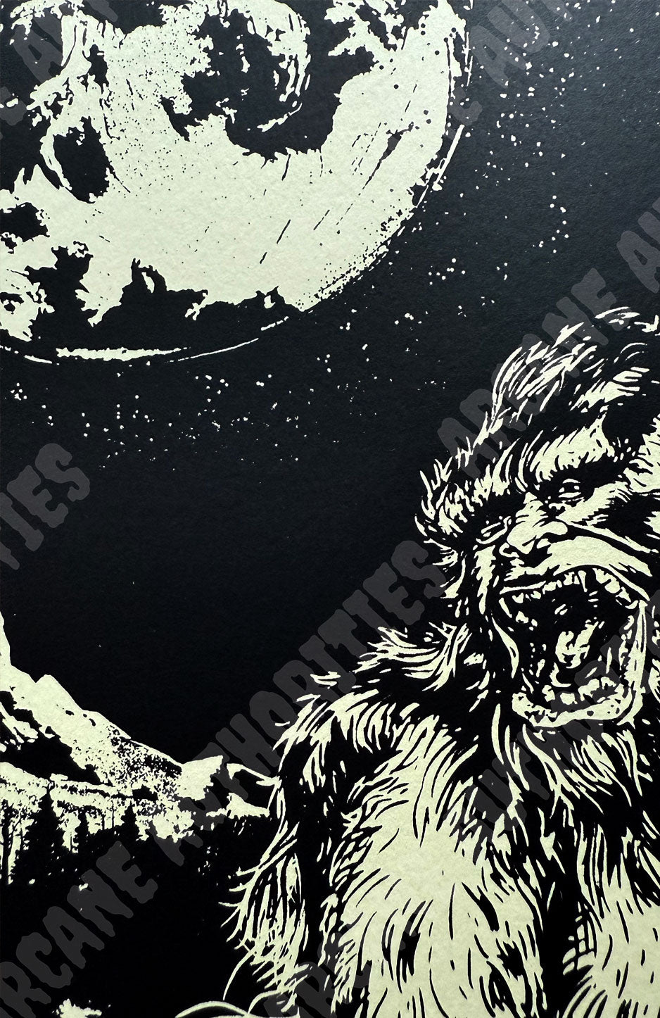 Park closed at Sunset (Bigfoot) 11” X 17” Silkscreened print