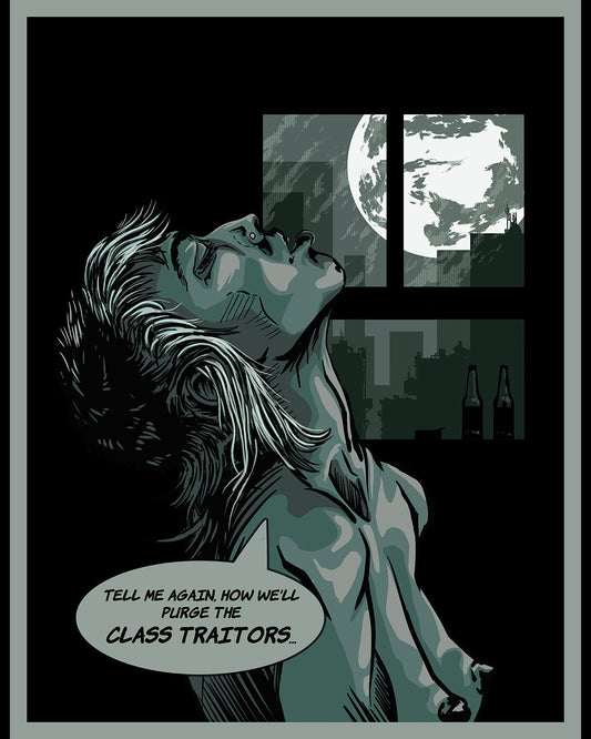 “TELL ME AGAIN” 8 1/2” X 11” ART PRINT PUNK, PURGE CLASS TRAITORS