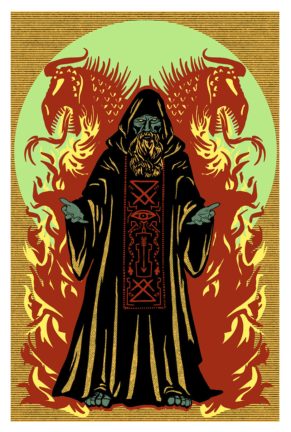 ELEMENTAL WIZARD MINI PRINT