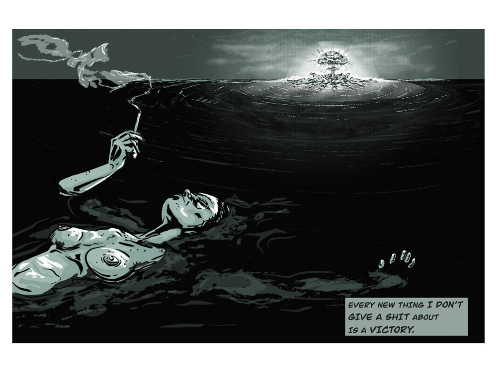 Victories Abound 9" X 12" Art Print. "EVERY NEW THING I DON'T GIVE A SHIT ABOUT IS A VICTORY"