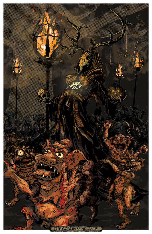 THE GOBLIN SYNDICATE 11” X 17” Art Print Halloween Samhain