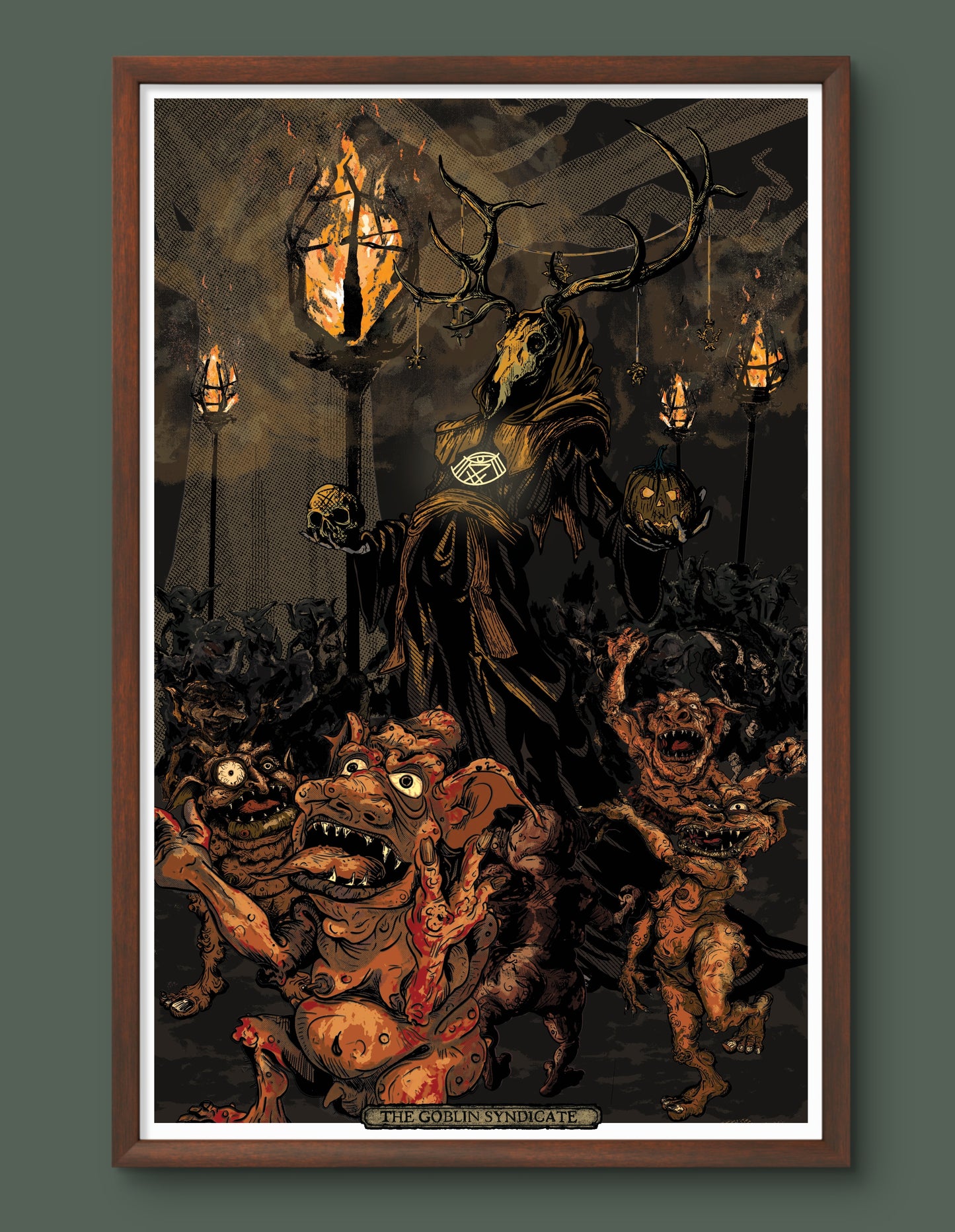 THE GOBLIN SYNDICATE 11” X 17” Art Print Halloween Samhain