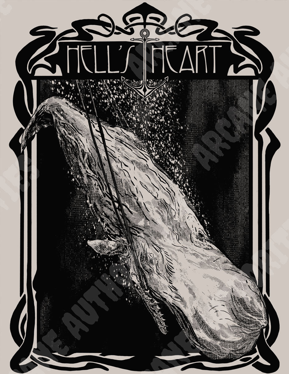 Hell's Heart 8.5” X 11" Silkscreened print