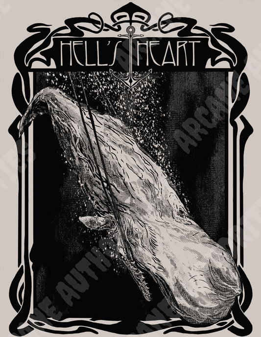 Hell's Heart 8.5” X 11" Silkscreened print