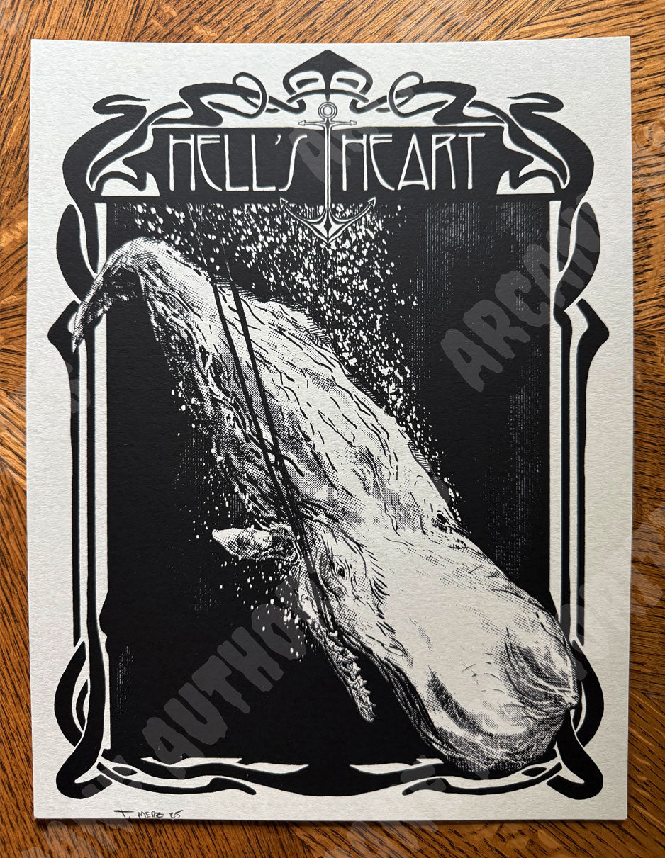 Hell's Heart 8.5” X 11" Silkscreened print