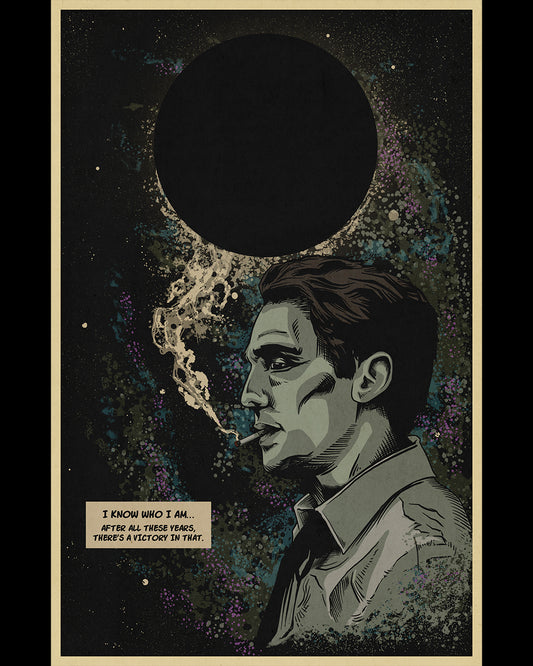 TRUE DETECTIVE I KNOW WHO I AM  11" X 17" FINE ART PRINT KIRBY KRACKLE