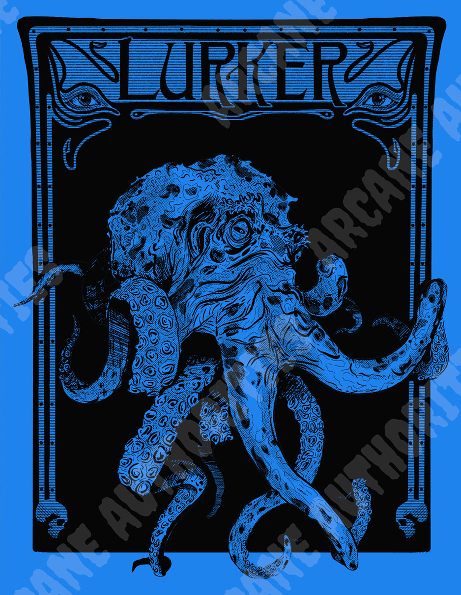 Lurker 8.5” X 11" Silkscreened print