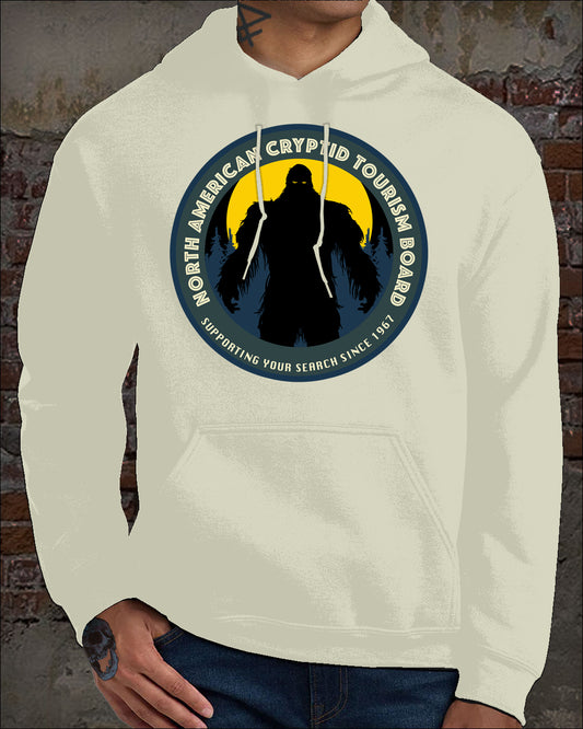 North American Cryptid Tourism Board Hoodie BIGFOOT silhouette NACTB XS - 5XL