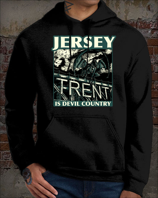 JERSEY DEVIL, "Jersey Is Devil Country" HOODIE Cryptid Monster - new XS - 5XL Trenton