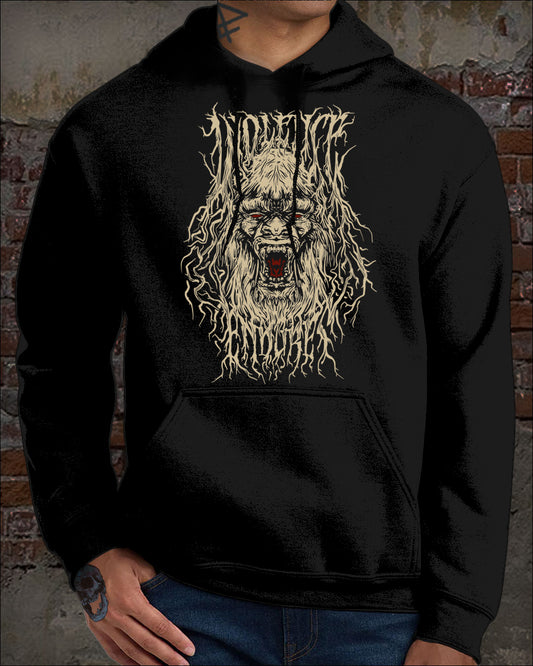 VIOLENCE ENDURES HOODIE S - 5XL BIGFOOT CRYPTID METAL